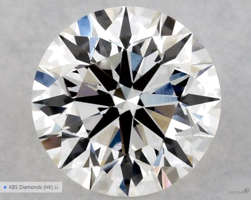 0.57 carat G-VVS2 Excellent cut Natūralus Round Deimantas (1)