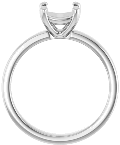 Sužadėtuvių Žiedas „Solitaire“ 585 Baltojo Aukso Cushion 7mm (2)