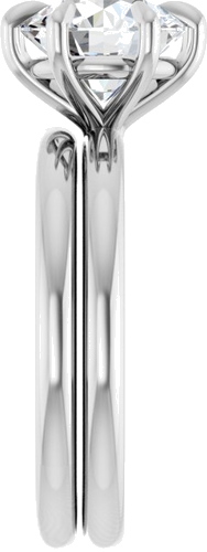 Sužadėtuvių Žiedas „Solitaire“ 950 Platinos Round 8.2mm (9)