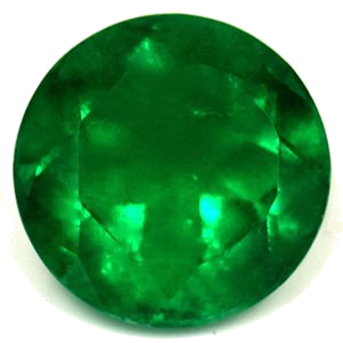 1.03 carat GREEN Round Smaragdas (1)