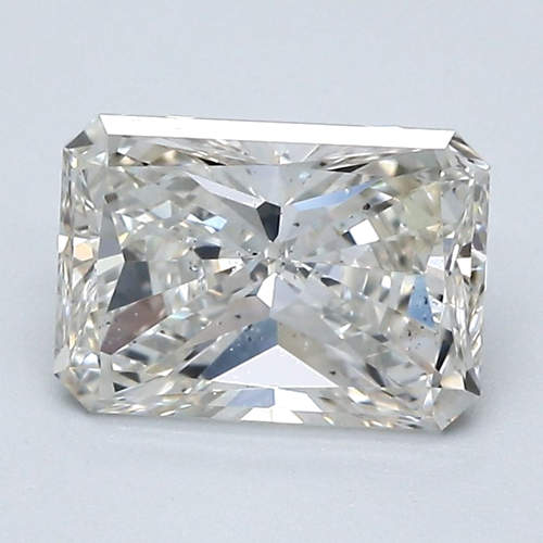 1.71 carat K FAINT BROWN-VS2 Natūralus Radiant Deimantas (1)