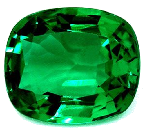 1.01 carat GREEN Cushion Smaragdas (1)