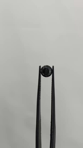 0.76 carat Fancy Black-VVS2 Excellent cut Natūralus Round Deimantas (1)