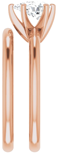 Sužadėtuvių Žiedas 14k rose gold Pear 7mm x 5mm (9)