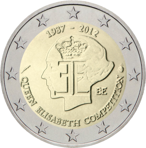 2012 Belgium Queen Elisabeth Music Competition 2 euro coin (1)
