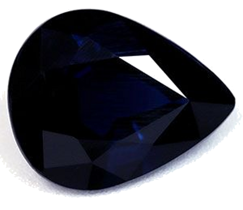 2.19 carat BLUE Pear Safyras (1)