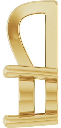 Pakabukas „Solitaire“ 585 Geltonojo Aukso Oval 7mm x 5mm (3)