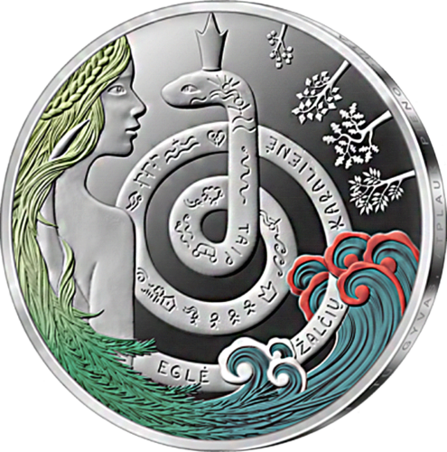 2021 Egle the Queen of Serpents 5 Euro Silver coin (2)