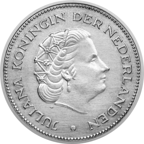 10 Gulden Juliana Anniversary 1973 Netherlands silver coin (1)
