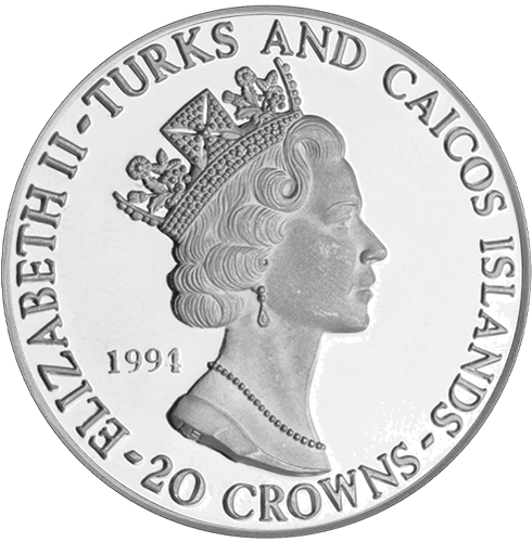 1994 Normandy Landings Turks and Caicos Islands Silver Coin (2)