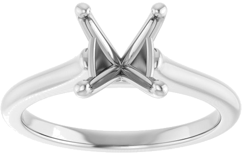 Sužadėtuvių Žiedas „Solitaire“ 585 Baltojo Aukso Oval 9mm x 7mm (3)