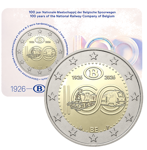 2026 Belgium National Railway Company 2 euro coin card (1)