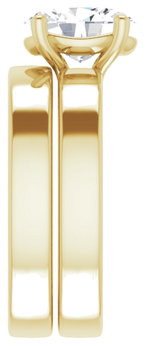 Sužadėtuvių Žiedas „Solitaire“ 585 Geltonojo Aukso Oval 9mm x 7mm (9)