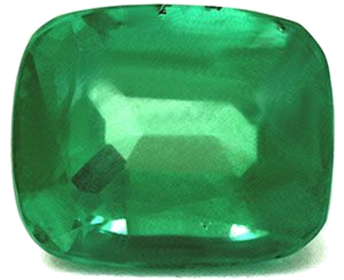 2.91 carat GREEN Cushion Smaragdas (1)