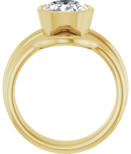 14K Yellow 10x8 mm Oval Engagement Ring Mounting (7)