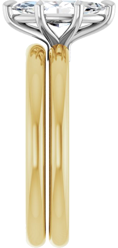 14K Yellow White 10x5 mm Marquise Solitaire Engagement Ring Mounting (7)