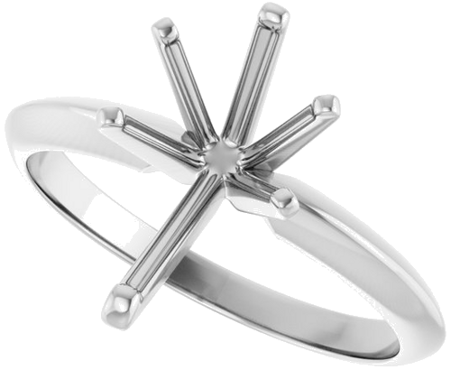 14K White 11.5x7 mm Pear Engagement Ring Mounting (5)