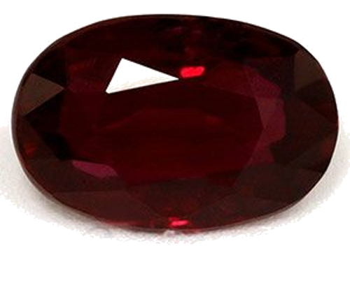 0.96 carat RED Oval Rubinas (1)