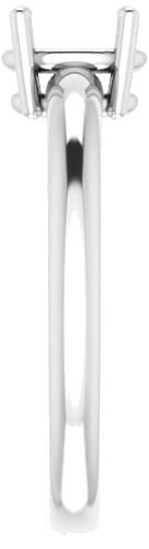 Sužadėtuvių Žiedas „Solitaire“ 417 Baltojo Aukso Oval 7mm x 5mm (4)