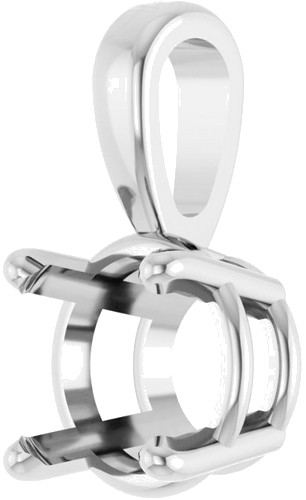 Pakabukas „Solitaire“ 925 Sidabro Round 6.5mm (2)