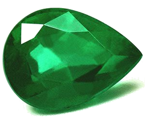 4.25 carat GREEN Pear Smaragdas (1)