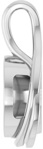 14K White 12 mm Round Pendant Mounting (3)