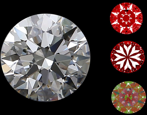 0.9 carat I-VVS2 Excellent cut Natūralus Round Deimantas (1)