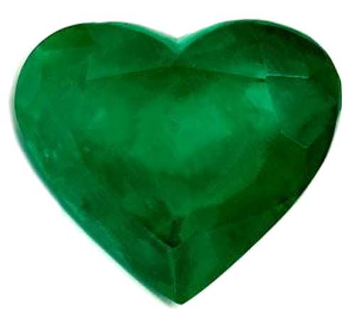 2.34 carat GREEN Heart Smaragdas (1)
