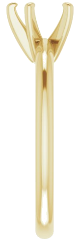 Sužadėtuvių Žiedas „Solitaire“ 585 Geltonojo Aukso Heart Shape 6mm (4)