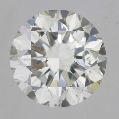 1.01 carat F-SI1 GD cut Natūralus Round Deimantas (1)