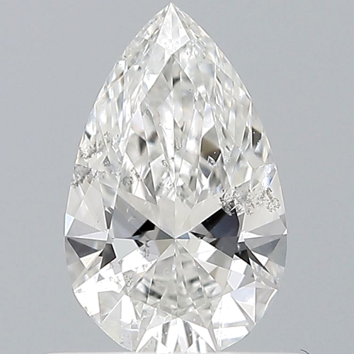 0.5 carat G-SI2 Natūralus Pear Deimantas (1)