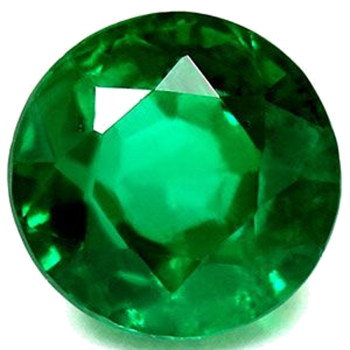 1.52 carat GREEN Round Smaragdas (1)