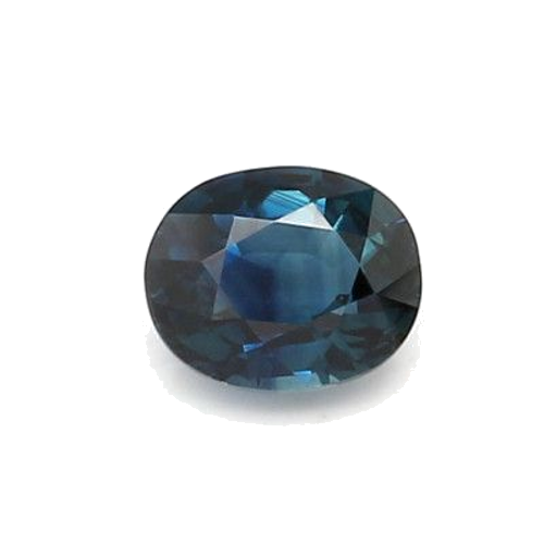 0.96 carat BLUE BRILLIANTSTEP cut Oval Safyras (1)