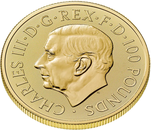 1 oz Šv. Jurgis ir Drakono 2025 Didžioji Britanija auksinė moneta (3)