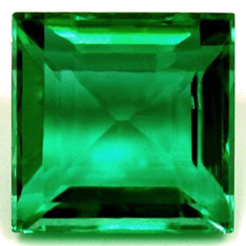 1.42 carat GREEN Square Smaragdas (1)