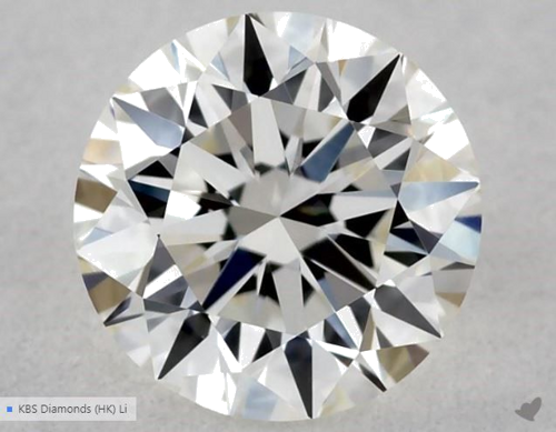 0.58 carat I-VVS1 Excellent cut Natūralus Round Deimantas (1)