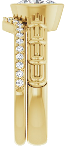 Sužadėtuvių Žiedas „Solitaire“ 585 Geltonojo Aukso Oval 8mm x 6mm (9)