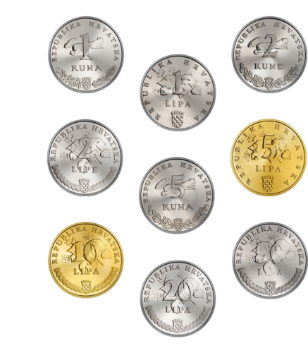 Kroatija UNC Kunos monetų rinkinys (Mix metai) (2)