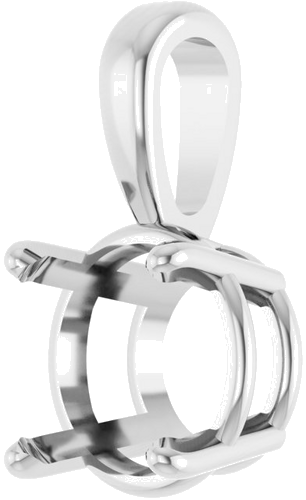 Pakabukas „Solitaire“ 925 Sidabro Round 8mm (2)