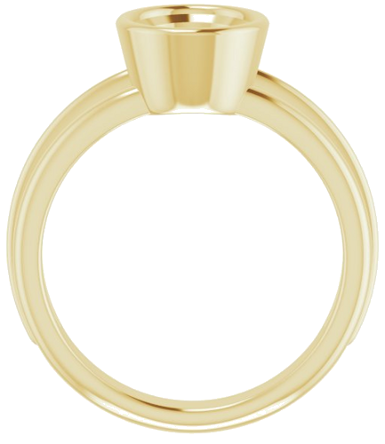 14K Yellow 9x7 mm Oval Engagement Ring Mounting (2)