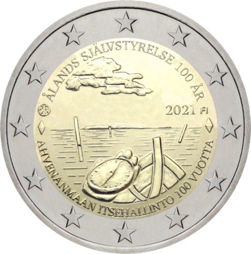 2021 Финляндия Аландские острова монета 2 евро (1)