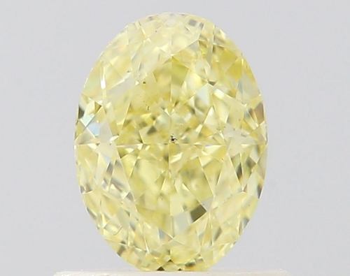 0.71 carat Fancy Intense Yellow-SI1 Natūralus Oval Deimantas (1)