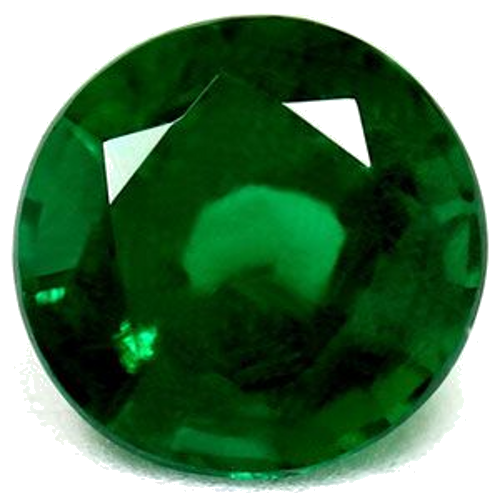 0.98 carat GREEN Round Smaragdas (1)