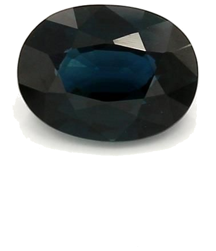 1.41 carat BLUE BRILLIANTSTEP cut Oval Safyras (1)