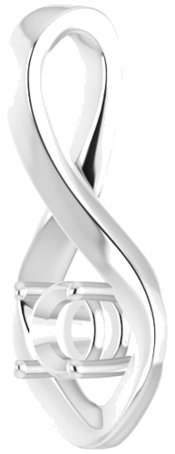 14K White 4.4 mm Round Pendant Mounting (2)