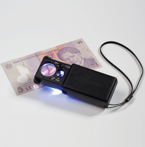 Padidinimo stiklas su LED ir UV apšvietimu (10x, 30x) (3)