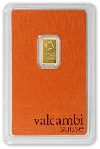 0,5 гр. Инвестиционно златно кюлче Valcambi (2)