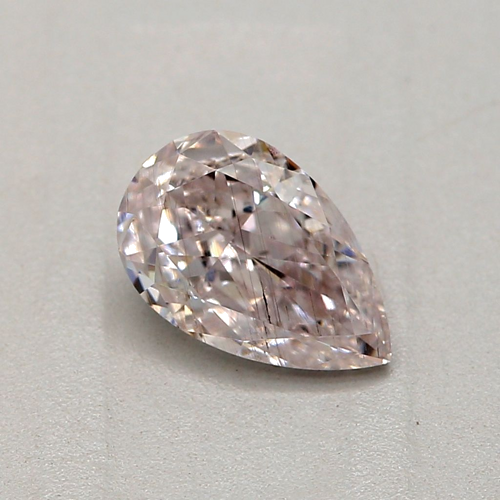 0.53 carat Light  Pink-SI2 Natūralus Pear Deimantas (1)