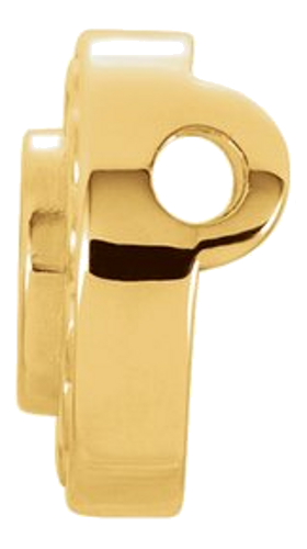 14K Yellow 3 mm Round Slide Pendant Mounting (2)