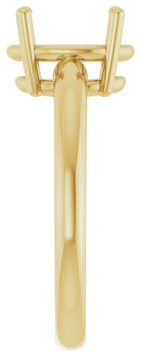 Sužadėtuvių Žiedas „Solitaire“ 585 Geltonojo Aukso Oval 10mm x 8mm (4)